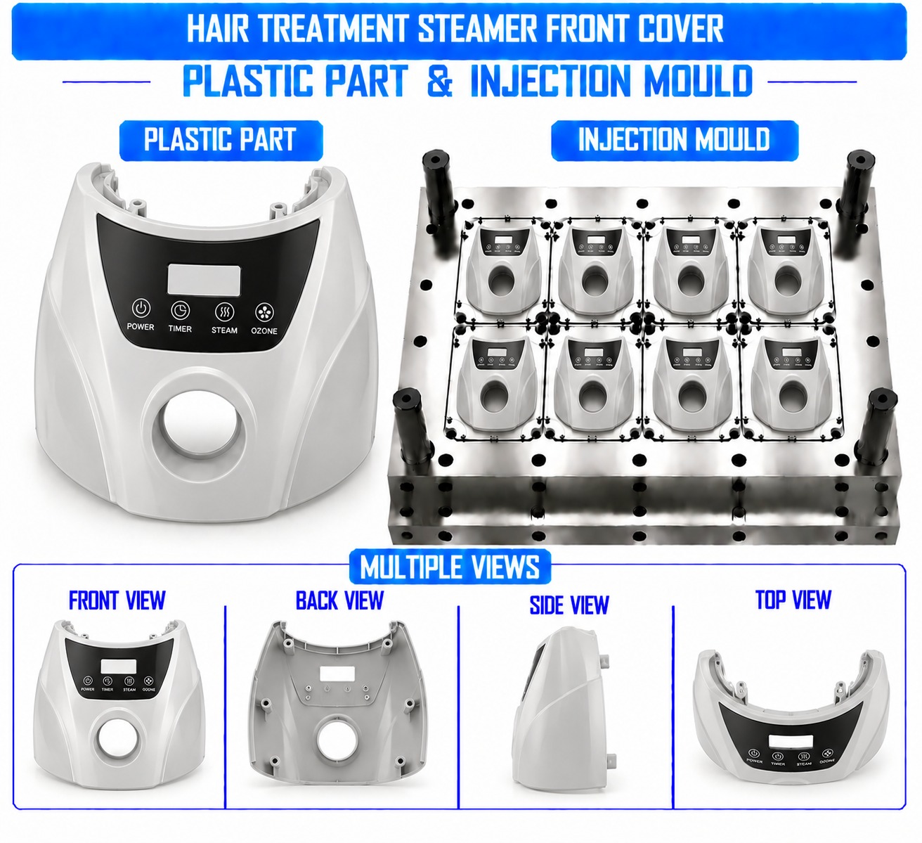 Hair Treatment Steamer Plastic Front Cover Mould and Moulding Service